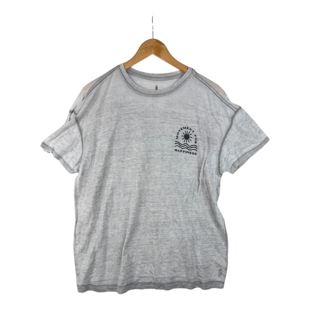 Free People Movement Short Sleeve Shirt Size Medium Light Gray